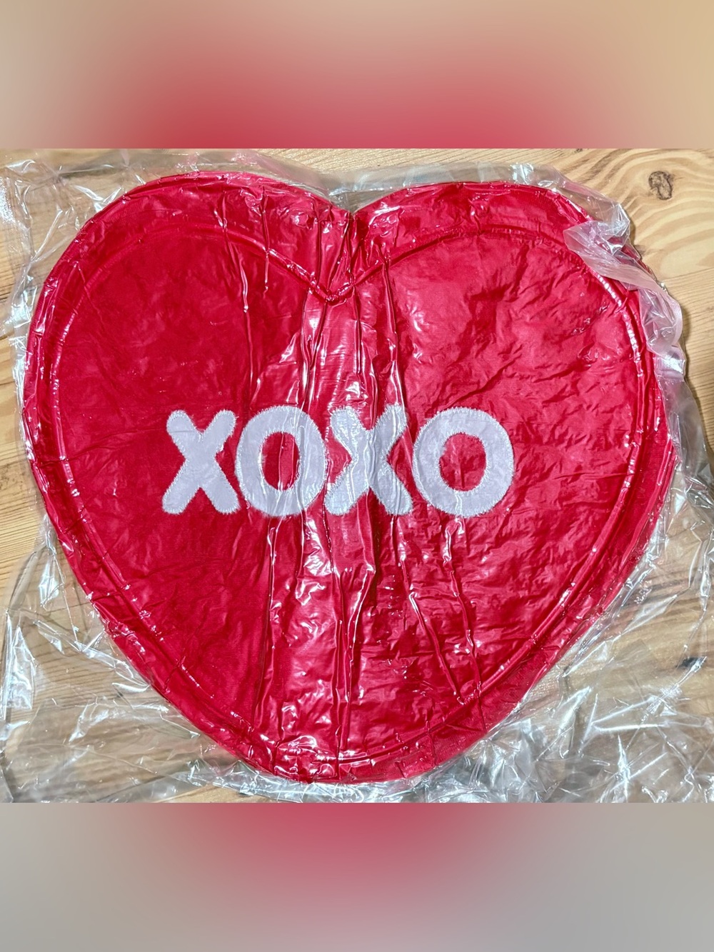Red and White HEART pillow